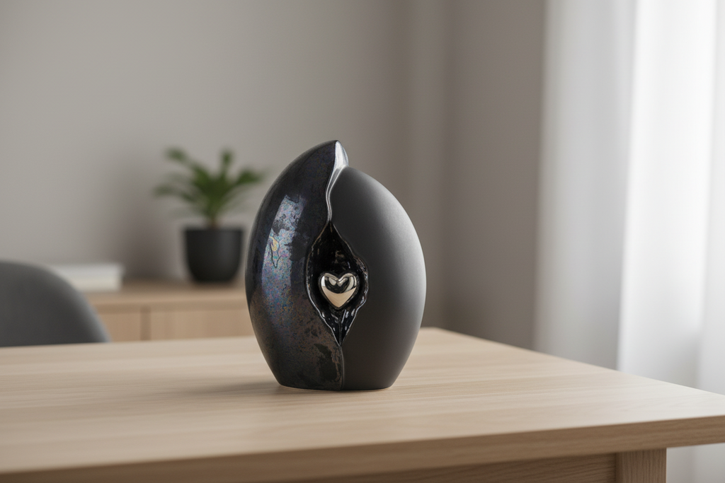 Keramische urn van zorgvuldig geselecteerde materialen