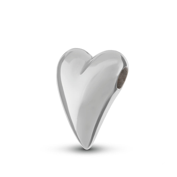 Glanzend zilveren assieraad hanger met verfijnde afwerking