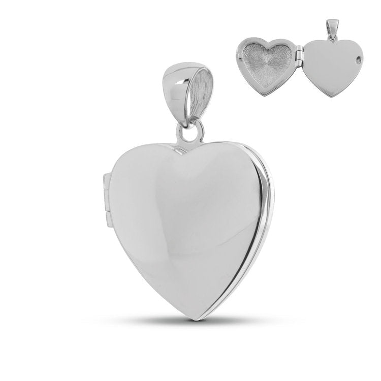 Glanzend zilveren assieraad hanger met fijne afwerking