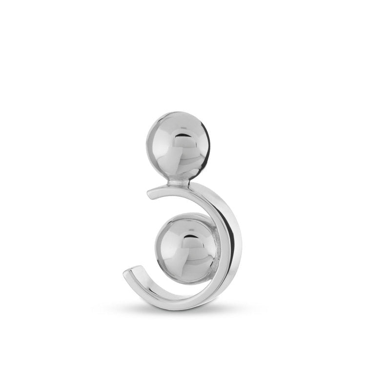 Sterling zilveren assieraad zilver compact met glanzende afwerking