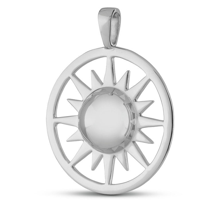 Sterling zilveren assieraad zilver groot met glanzende afwerking