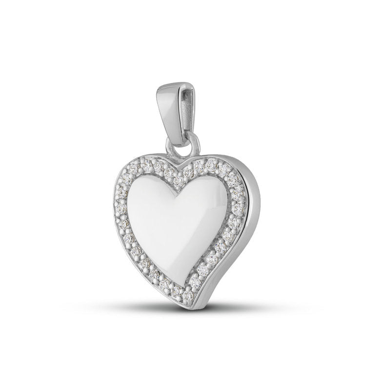 Sterling zilveren assieraad zilver met diamanten en glans