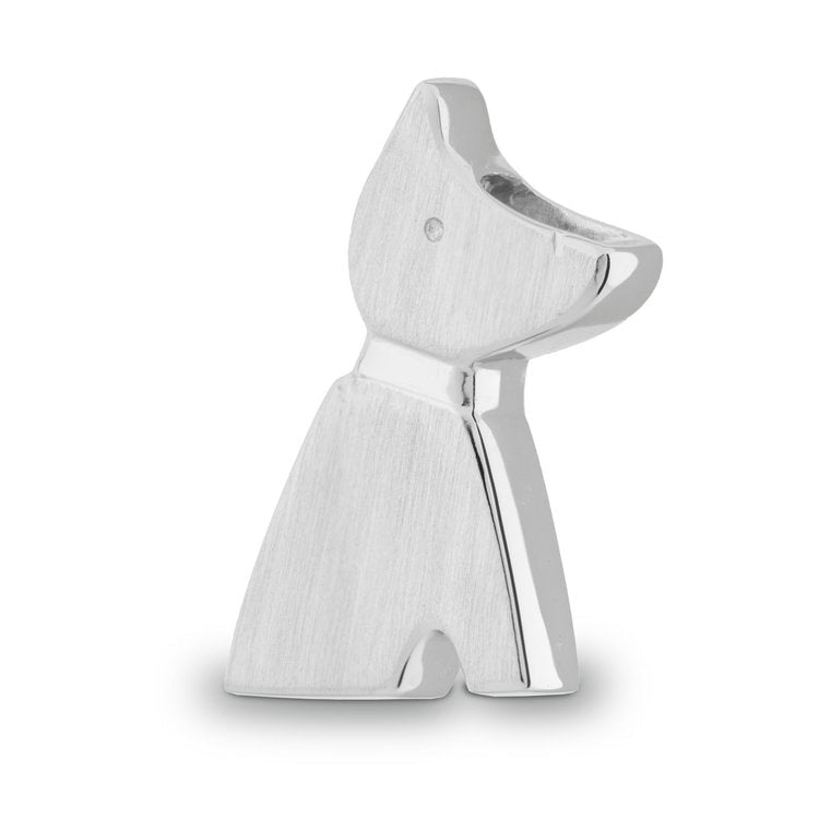 Handgemaakte dieren assieraad hanger van 925 Sterling zilver met matte afwerking