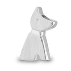 Handgemaakte dieren assieraad hanger van 925 Sterling zilver met matte afwerking