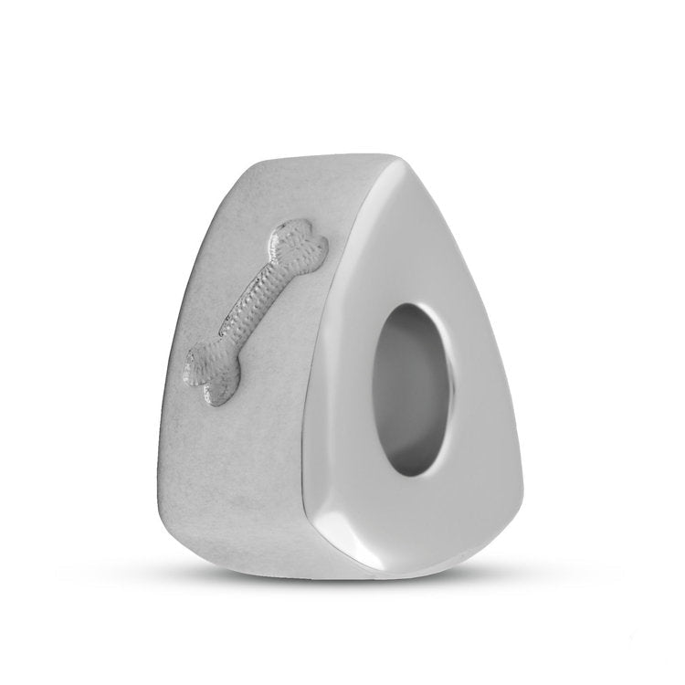 Handgemaakte glanzende dieren assieraad Memorial Bead van 925 Sterling zilver, personaliseerbaar