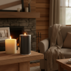 Metalen kaarshouder met geïntegreerde ashouder