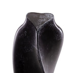 Keramische kunst urn Heart to Heart met zwart-wit marmerlook