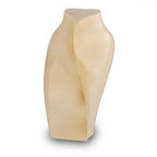 Keramische kunst urn Heart to Heart in warme beige kleur