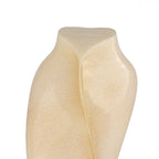 Keramische kunst urn Heart to Heart in warme beige kleur