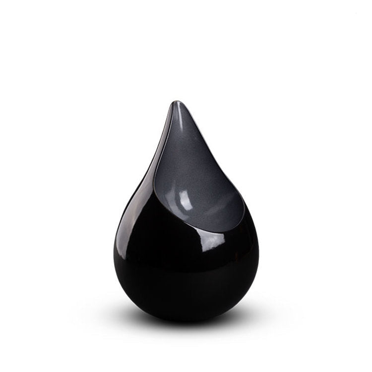 Keramische mini urn Celest met druppelvorm voor duo-combinatie