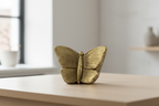 Keramische mini urn Mariposa met goudkleurige vlinderdetails