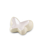 Metalen mini urn zilver met vlindermotief