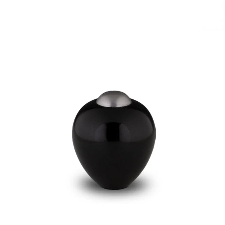 Metalen keepsake urn Onyx zwart met elegant ontwerp