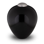 Metalen urn Onyx zwart met elegant design Amore