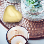 Metalen keepsake urn zilver met hartvorm