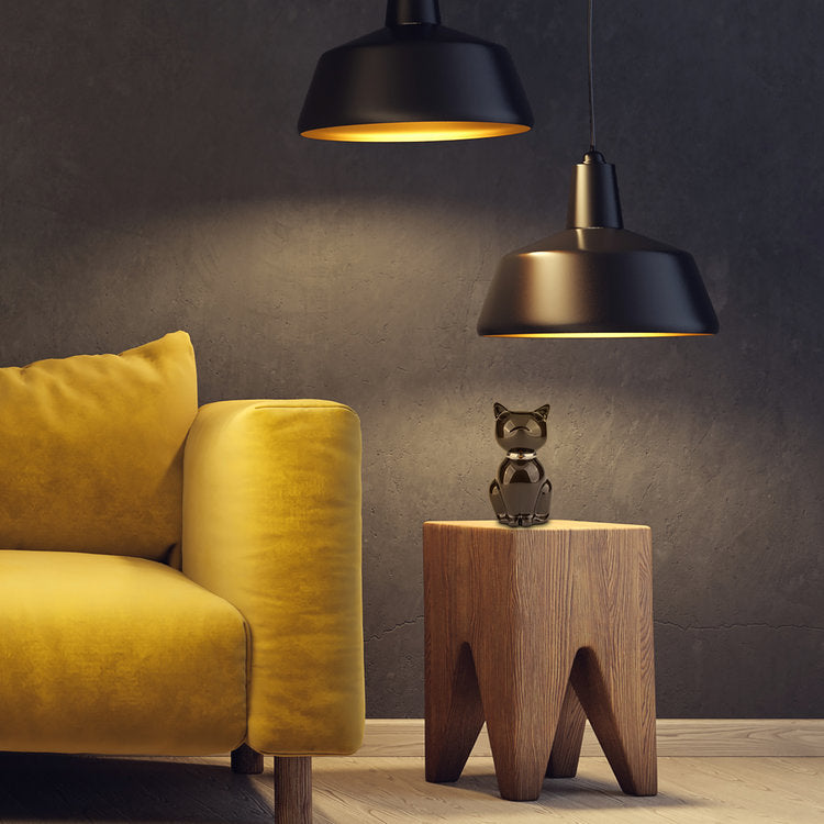 Metaal dierenurn Nuna zwart glans design