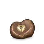 Keramiek urn Dier bronskleur kunstzinnig design