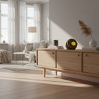 Keramiek urn Dierenurn brons en geel mat uniek design