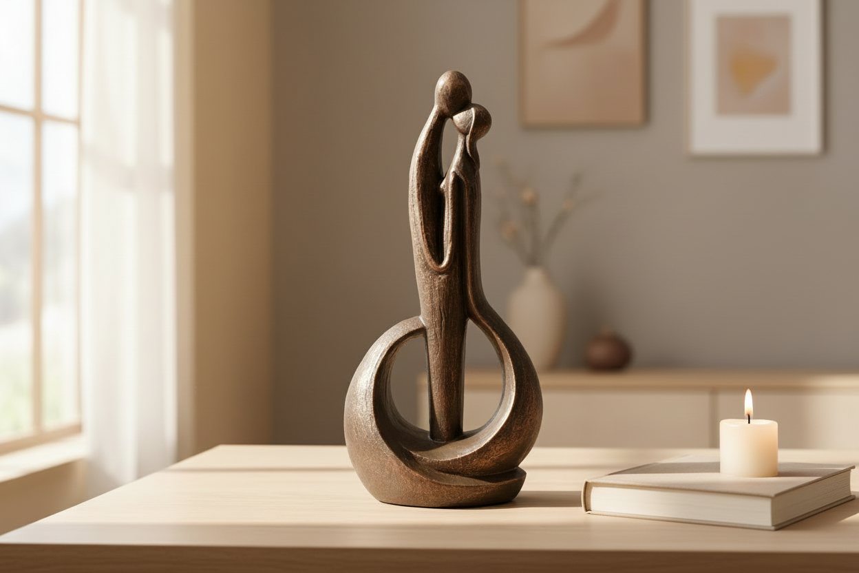 Keramische urn brons Forever means a lot