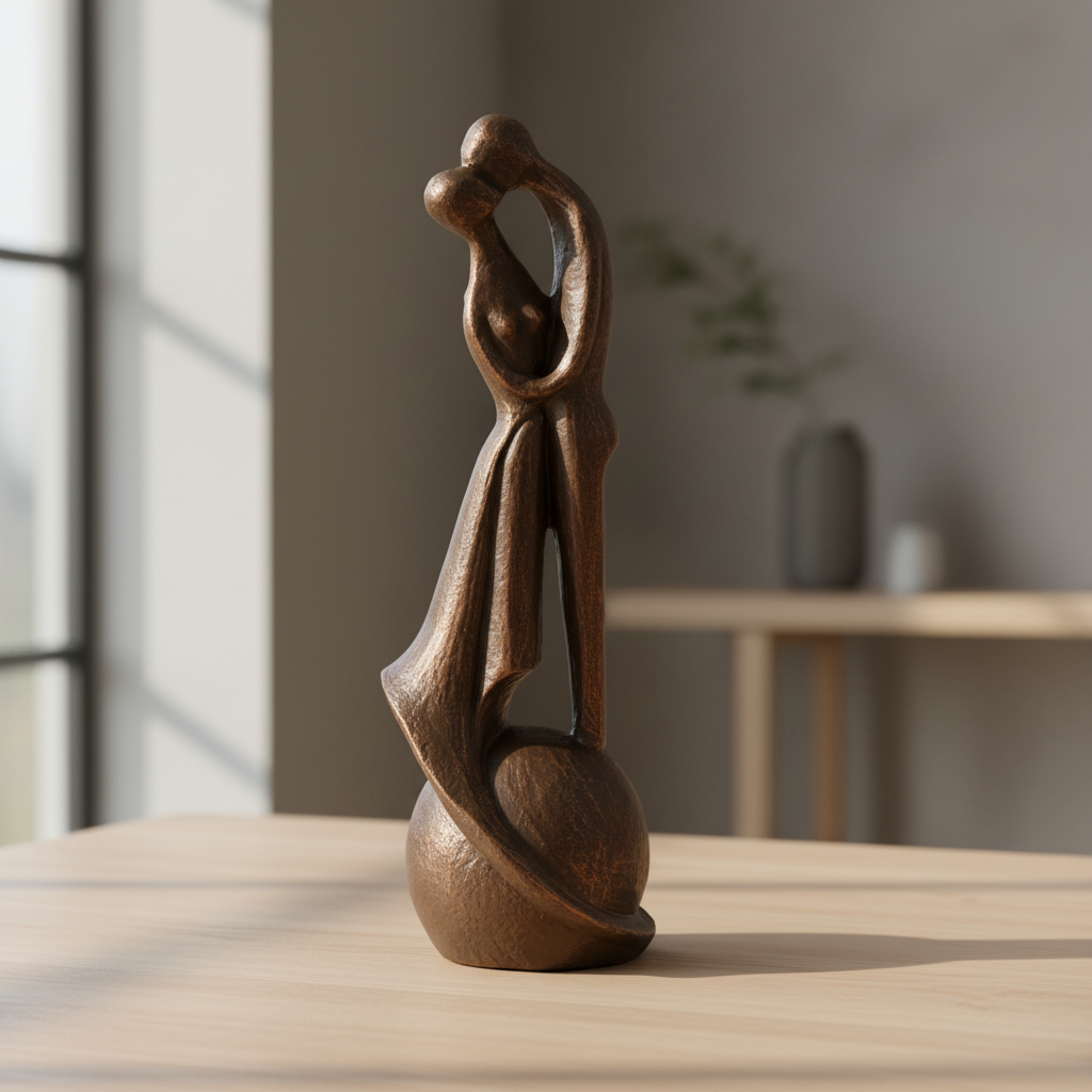 Keramische urn brons I loved and lost you