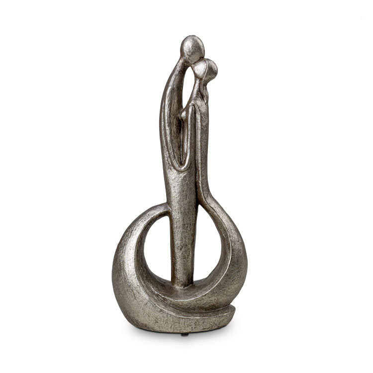 Keramische urn zilverkleur Forever means a lot