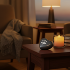 Metalen keepsake urn antracietgrijs zilver glans hartvormig