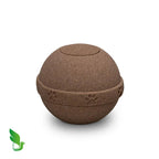 Biologische urn donkerbruin met matte afwerking natuurvriendelijk