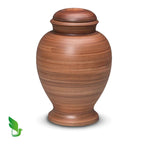 Biologische urn naturel duurzaam design met GreenLeave keurmerk