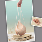 Biologische urn Celest met keramisch hartje en duurzaam design