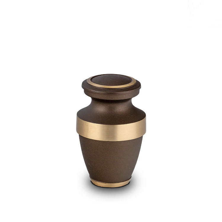 Metalen keepsake urn zilver met hoogwaardige afwerking