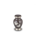 Metalen keepsake urn ambachtelijk zilver mat