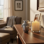 Metalen keepsake urn ambachtelijk vervaardigd