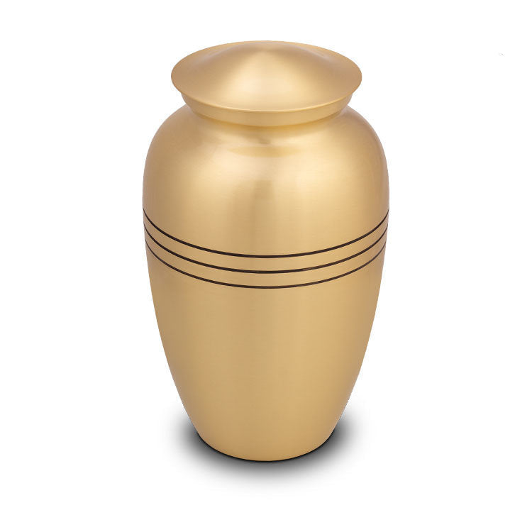 Metalen urn ambachtelijk vervaardigd