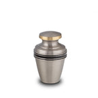 Metalen keepsake urn messing met ambachtelijke afwerking