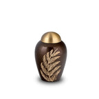 Metalen keepsake urn messing met verfijnde details