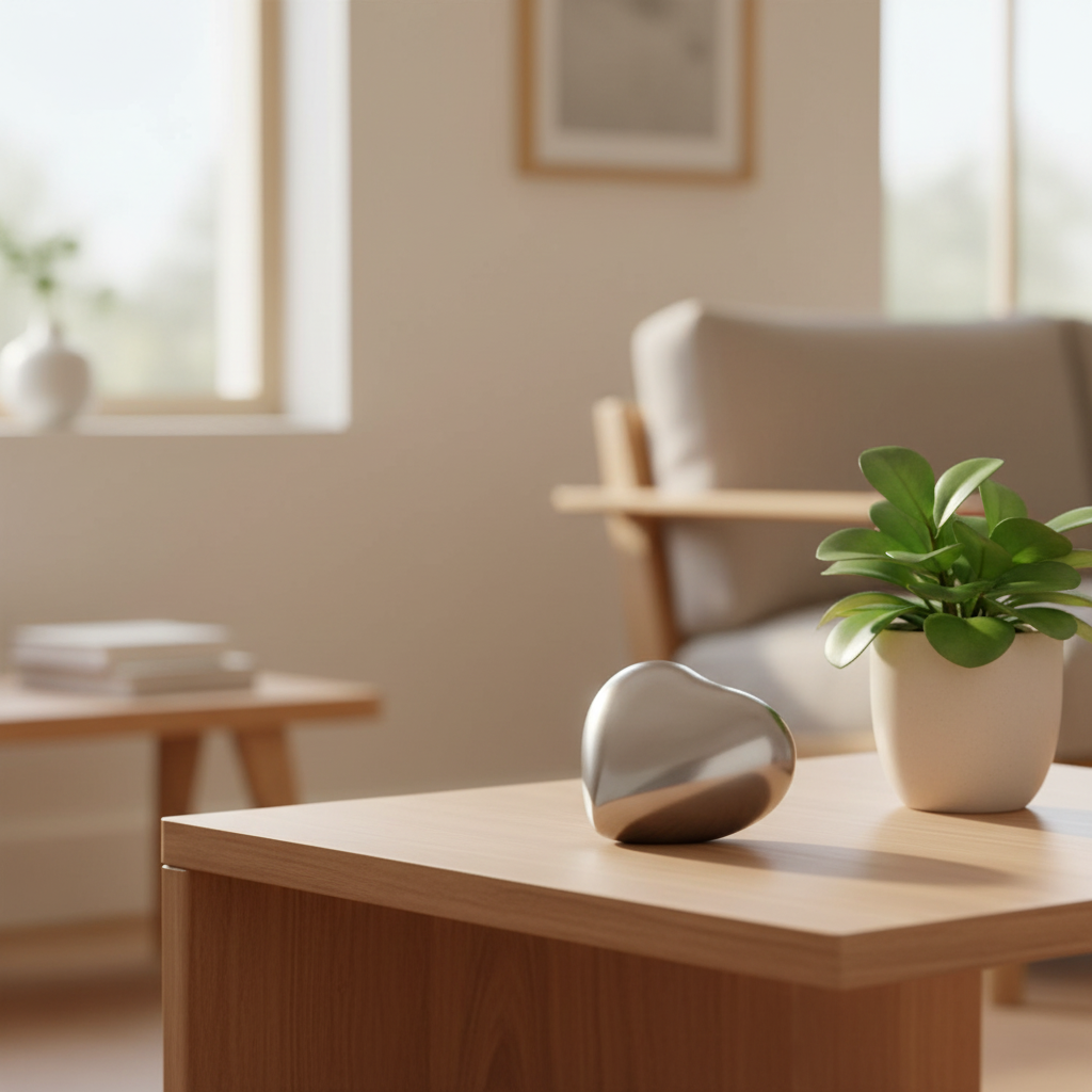 Metalen keepsake urn hartvormig, symbolisch en ambachtelijk