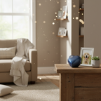 Metaal urn nachtblauw zilver hartvorm dieren keepsake