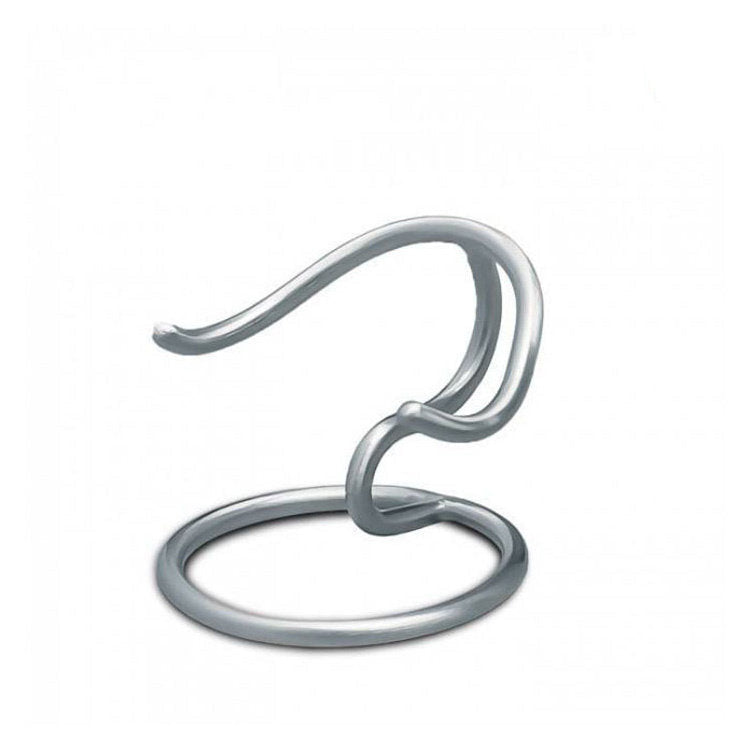 Messing standaard zilverkleurig voor keepsake hart of ster