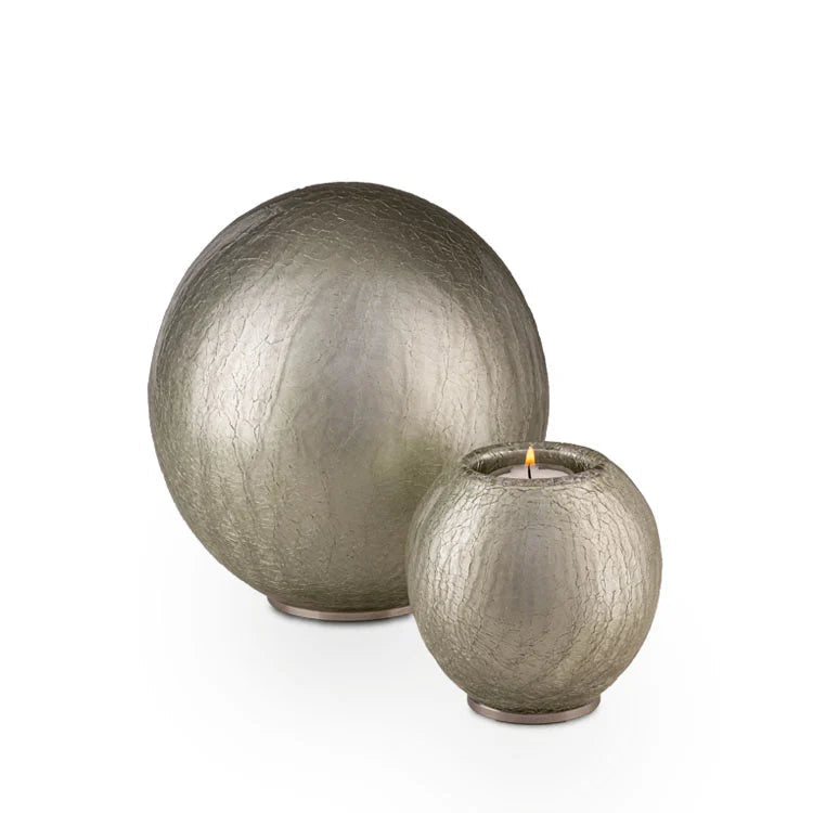 Kristalglas Transparant Medium Urn met RVS-sluiting