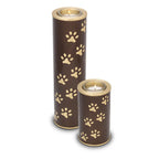 Metaal dieren kaarshouder donkerbruin goudkleur glans