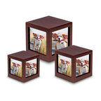 MDF Hout Naturel Mini Urn met Fotokader