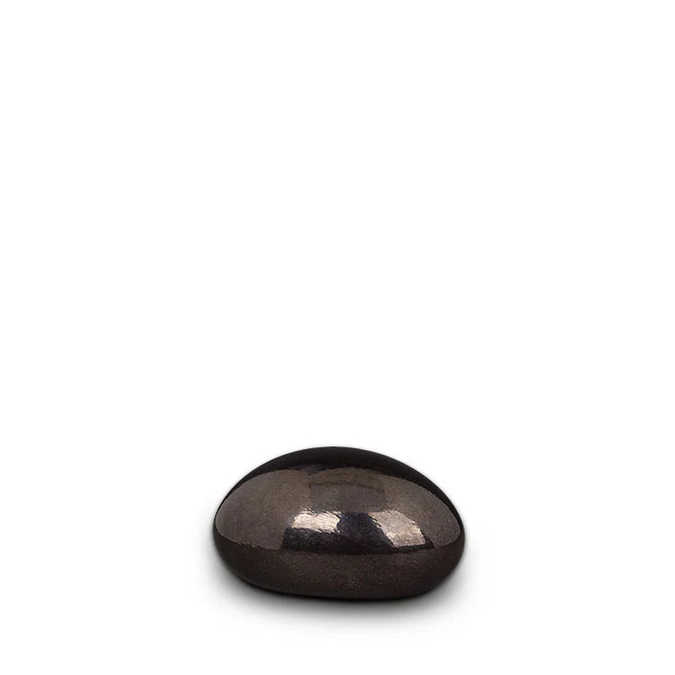Kristalglas Transparant Medium Urn met Lava Stone RVS-sluiting