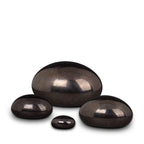 Kristalglas Transparant Medium Urn met Lava Stone en RVS-sluiting