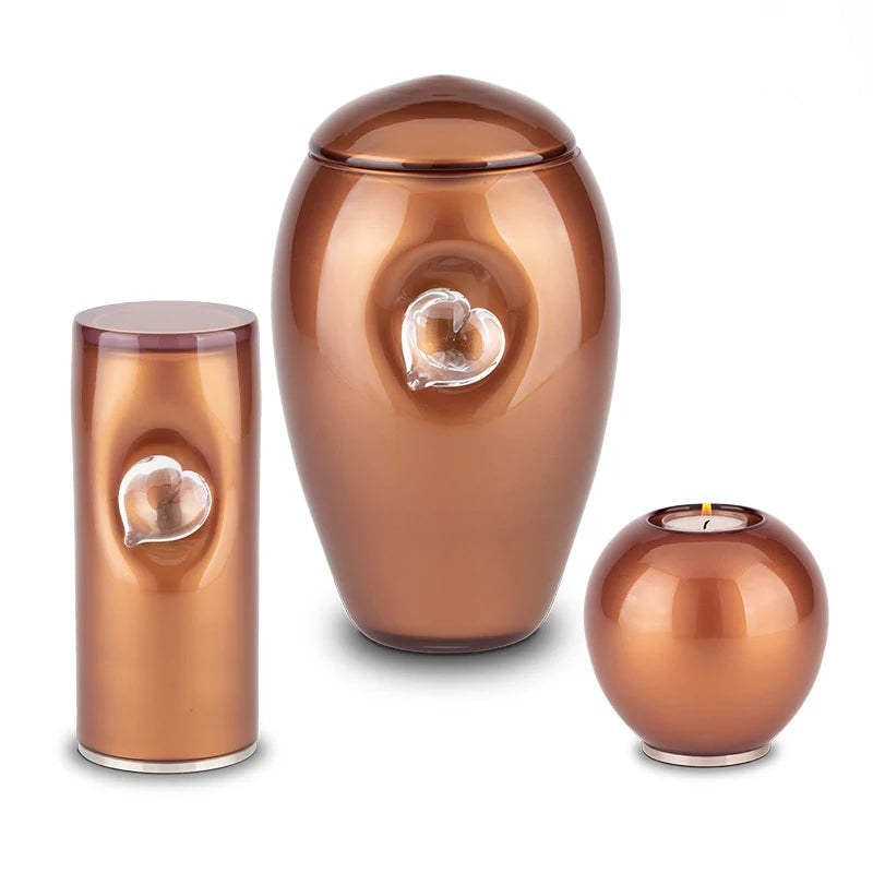 Kristalglas Transparant Herdenkingskaarshouder met RVS-sluiting