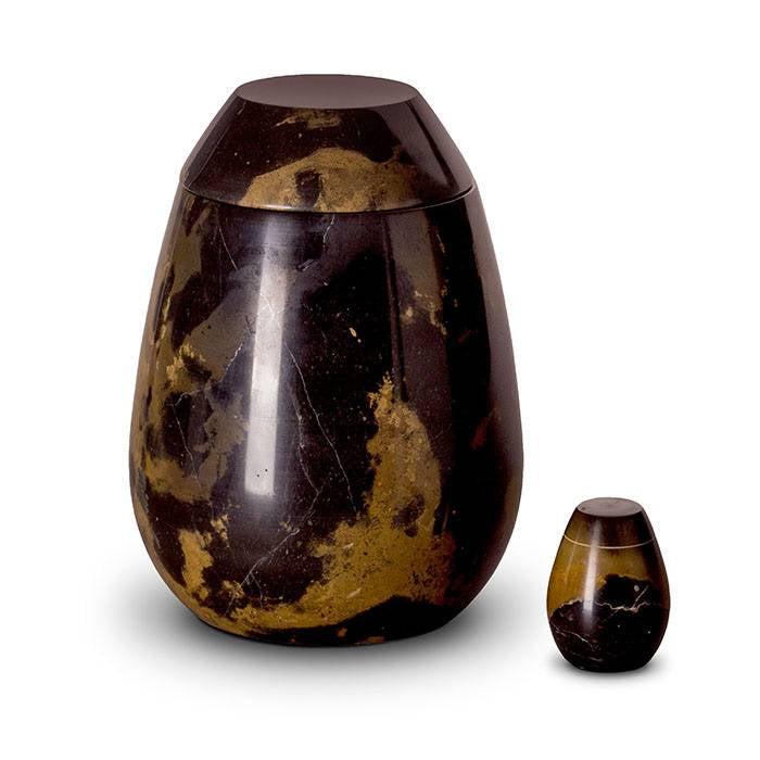 Marmeren keepsake urn naturel uniek patroon en duurzaam karakter
