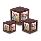 MDF Hout Naturel Medium Urn met Fotokader