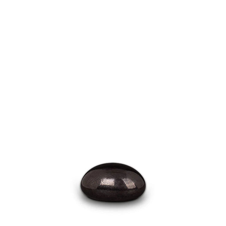 Kristalglas Transparant Mini Urn met Lava Stone en RVS-sluiting
