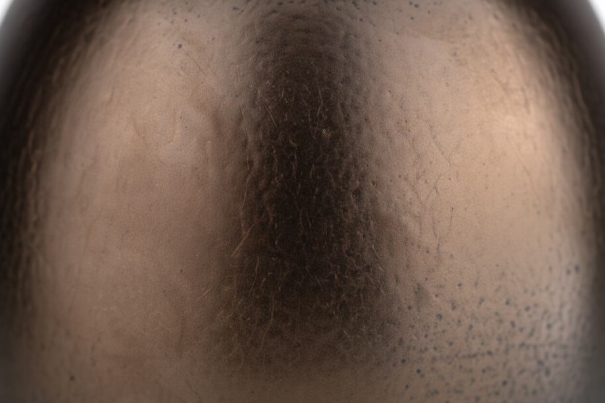 Keramische urn bronskleur met ovale vorm