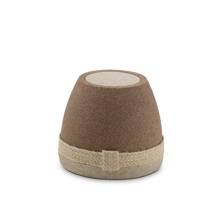 Dome Samsara Biologische Urn | Handgemaakt van Kwartszand en Jute