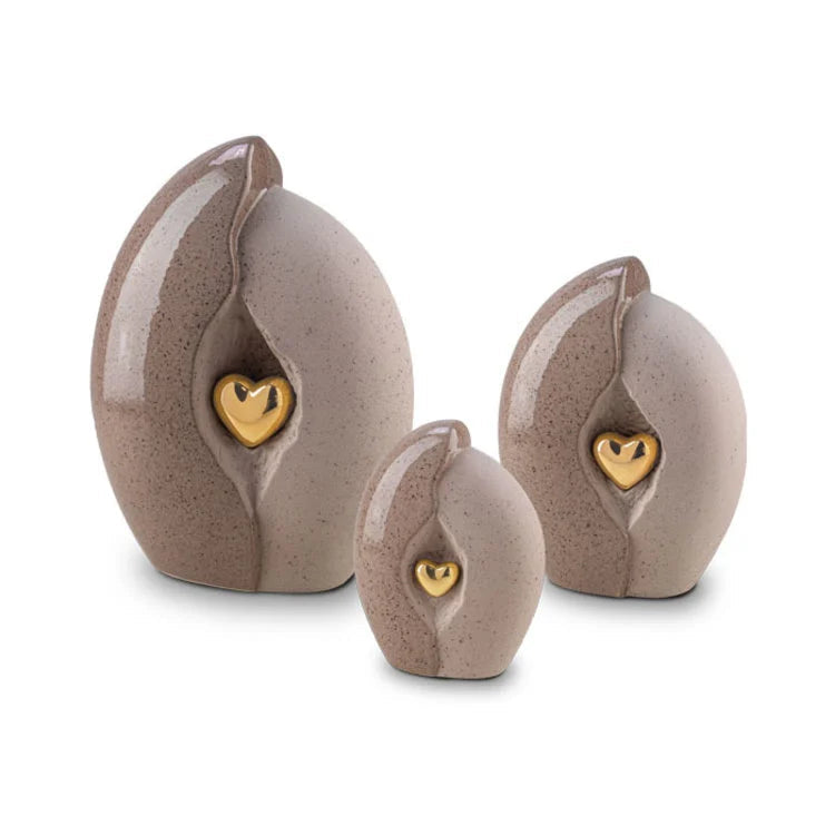 Keramische medium urn Celest met kleurrijke afwerking